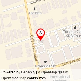 Tim Hortons on Bentworth Avenue, Toronto Ontario - location map