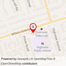 Blue Bonnet Cleaners on Wilson Avenue, Toronto Ontario - location map