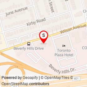 Super Tire & Auto on Wilson Avenue, Toronto Ontario - location map