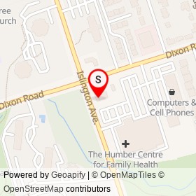 Circle K on Islington Avenue, Toronto Ontario - location map