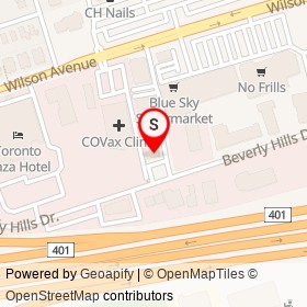 Beverly Hills Physiotherapy on Beverly Hills Drive, Toronto Ontario - location map