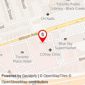Midas on Wilson Avenue, Toronto Ontario - location map