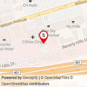 Kabul Foods Supermarket on Beverly Hills Drive, Toronto Ontario - location map