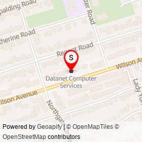 Datanet Computer Services on Wilson Avenue, Toronto Ontario - location map