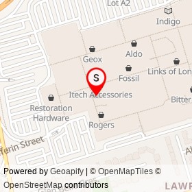 Starbucks on Dufferin Street, Toronto Ontario - location map