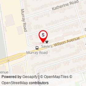 Alexandra's Beauty Salon on Wilson Avenue, Toronto Ontario - location map