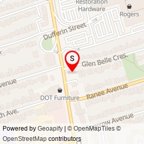 Popeyes on Glen Belle Crescent, Toronto Ontario - location map