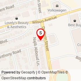 Minx Spa on Anthony Road, Toronto Ontario - location map