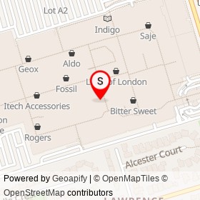 Moncler on Dufferin Street, Toronto Ontario - location map