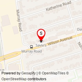 Savie's on Wilson Avenue, Toronto Ontario - location map
