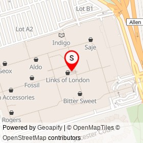Sunglass Hut on Dufferin Street, Toronto Ontario - location map