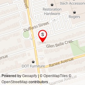 Circle K on Glen Belle Crescent, Toronto Ontario - location map