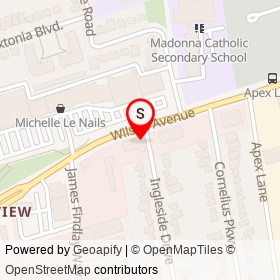 Meat Point on Ingleside Drive, Toronto Ontario - location map