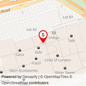 Crate & Barrel on Dufferin Street, Toronto Ontario - location map