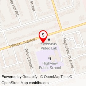 Santo Fine Meat & Deli on Wilson Avenue, Toronto Ontario - location map