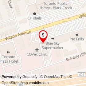 Inside the Corner Pocket on Wilson Avenue, Toronto Ontario - location map
