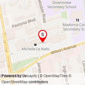 Peter G's on Wilson Avenue, Toronto Ontario - location map
