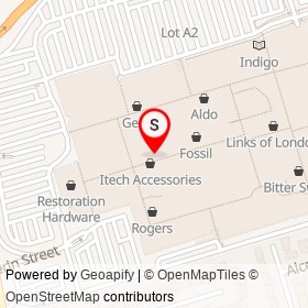 Levi's on Dufferin Street, Toronto Ontario - location map