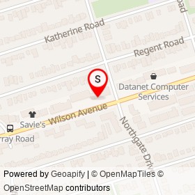 Maestros on Wilson Avenue, Toronto Ontario - location map