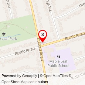 Super Discount Variety on Rustic Road, Toronto Ontario - location map