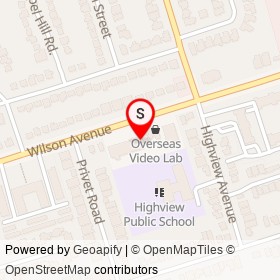 Conteago on Wilson Avenue, Toronto Ontario - location map