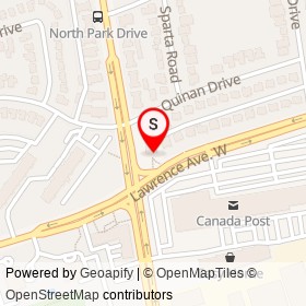 CIBC on Lawrence Avenue West, Toronto Ontario - location map