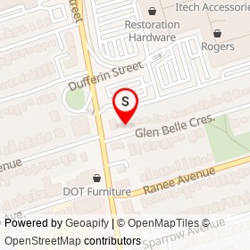 Tim Hortons on Glen Belle Crescent, Toronto Ontario - location map