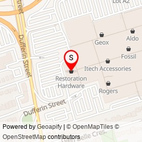 Restoration Hardware on Dufferin Street, Toronto Ontario - location map