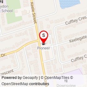 Pioneer on Keelegate Drive, Toronto Ontario - location map