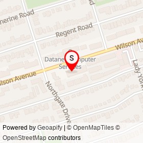 Wilson Hair Salon on Wilson Avenue, Toronto Ontario - location map