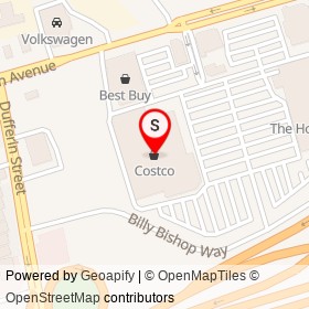 Costco on Billy Bishop Way, Toronto Ontario - location map