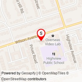 Downsview Market on Wilson Avenue, Toronto Ontario - location map