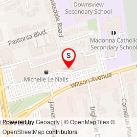 TD Canada Trust on Wilson Avenue, Toronto Ontario - location map