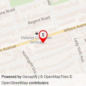 Forget Me Not Cafe on Wilson Avenue, Toronto Ontario - location map