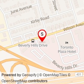 Beverly Hills Auto Centre on Wilson Avenue, Toronto Ontario - location map