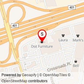 Dot Furniture on Weston Road, Toronto Ontario - location map