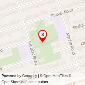 Ancaster Park on , Toronto Ontario - location map
