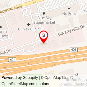 The Ultimate Cut on Beverly Hills Drive, Toronto Ontario - location map