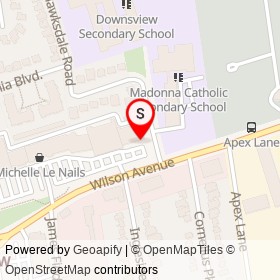 Phở Mi Asia on Dubray Avenue, Toronto Ontario - location map