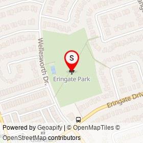 Eringate Park on , Toronto Ontario - location map