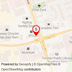 Pizza Pizza on Rexdale Boulevard, Toronto Ontario - location map