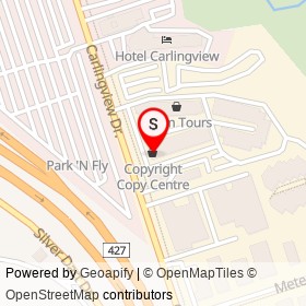 Copyright Copy Centre on Carlingview Drive, Toronto Ontario - location map