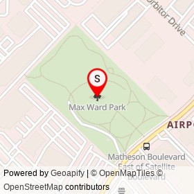 Max Ward Park on , Mississauga Ontario - location map