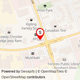 Money Mart on Rexdale Boulevard, Toronto Ontario - location map