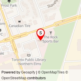 Bowlerama on Rexdale Boulevard, Toronto Ontario - location map