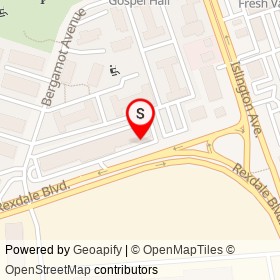 Rexdale Coin Laundry on Rexdale Boulevard, Toronto Ontario - location map