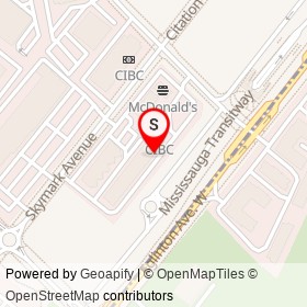 The Executive Dry Cleaners on Skymark Avenue, Mississauga Ontario - location map