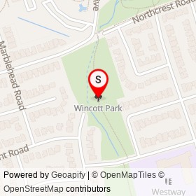 Wincott Park on , Toronto Ontario - location map