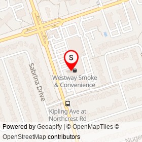 Subway on Kipling Avenue, Toronto Ontario - location map