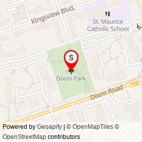 Dixon Park on , Toronto Ontario - location map